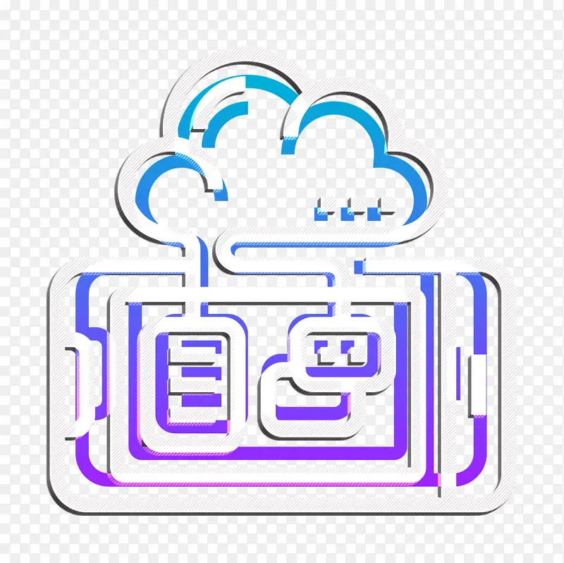 云图标 云服务图标 智能手机图标