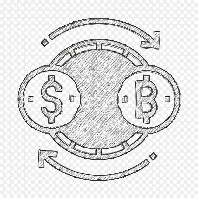 加密货币图标 金融技术图标 交易图标