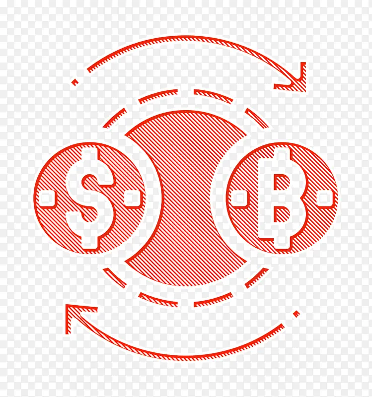 加密货币图标 金融技术图标 贸易图标