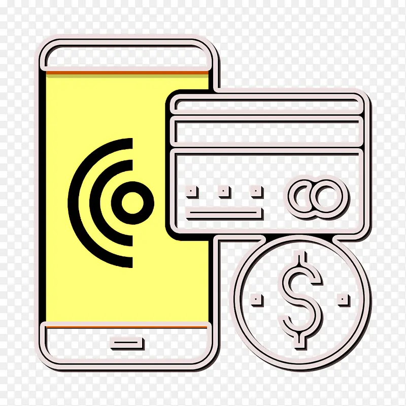 在线支付图标 金融技术图标 商业