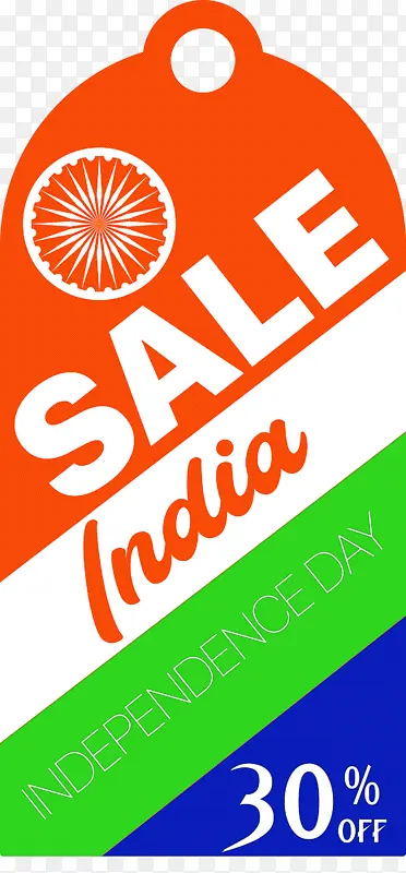 印度独立日销售标签 标志 仪表
