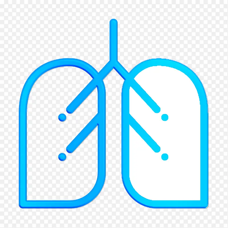 肺部图标 生物图标 健康