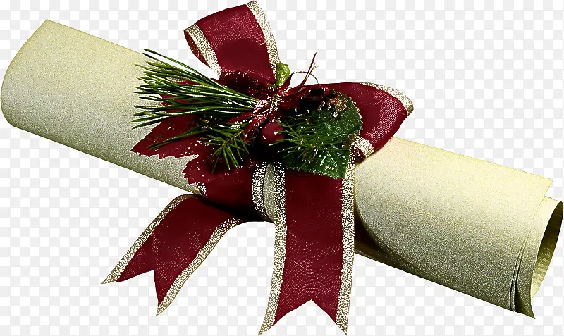 圣诞装饰品 礼物 丝带
