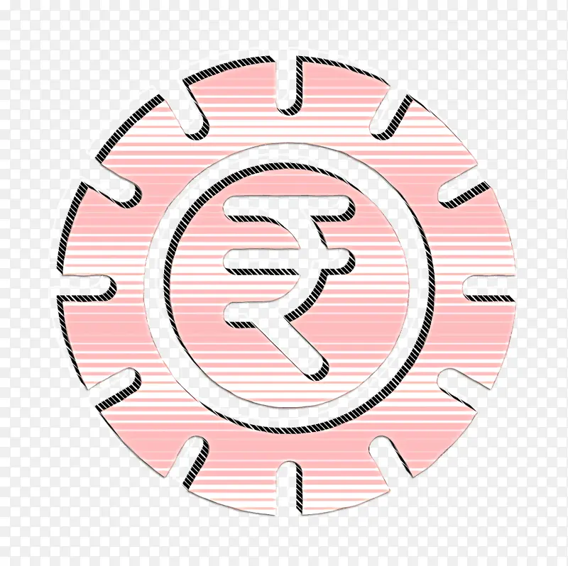 硬币图标 印度图标 卢比图标