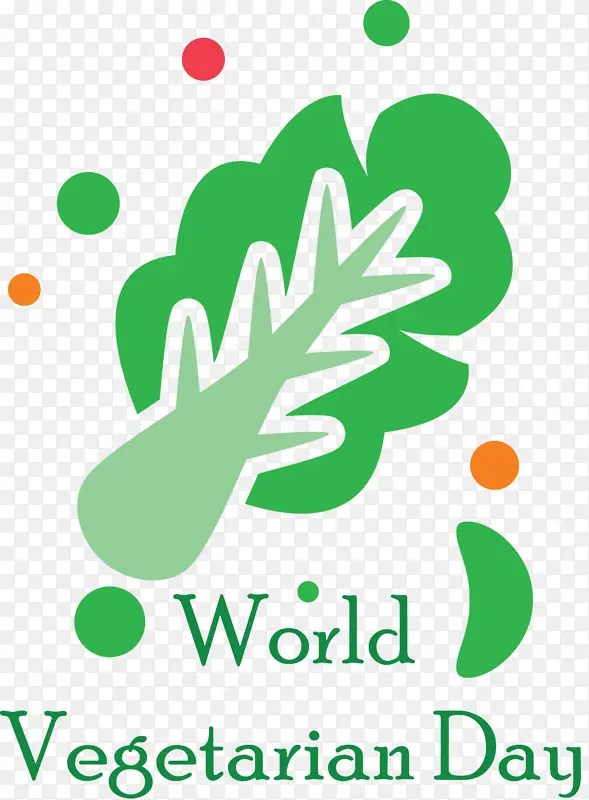 世界素食日 叶子 标志