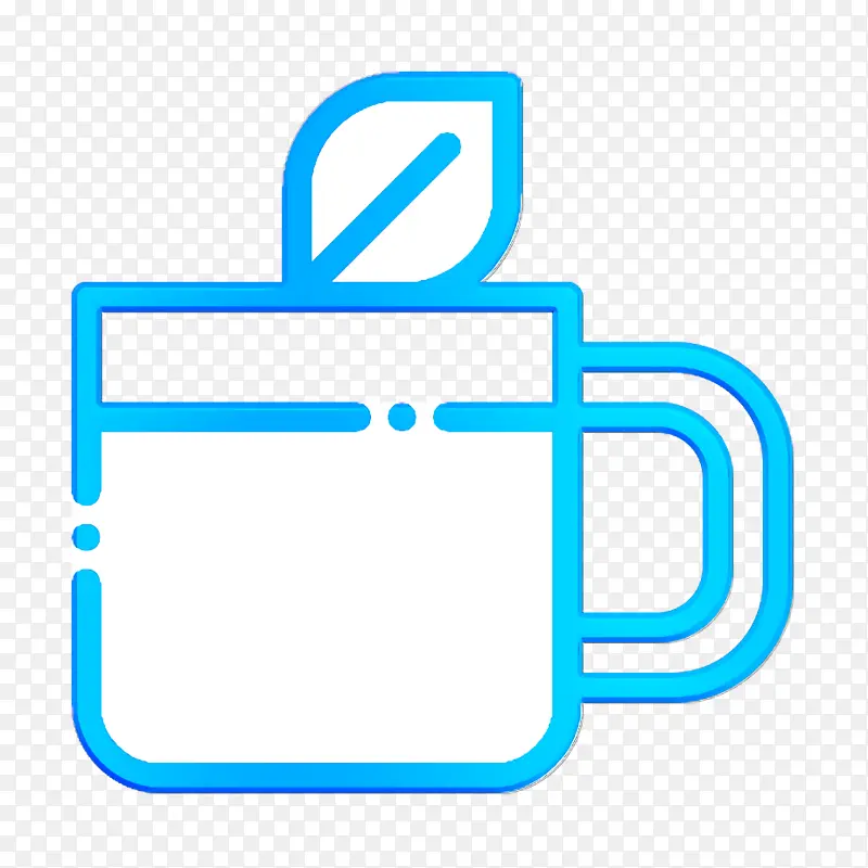 咖啡茶图标 食品和餐厅图标 茶杯图标
