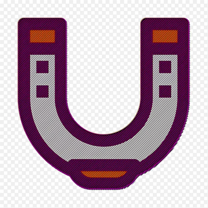 西部标志 马蹄形标志 紫色