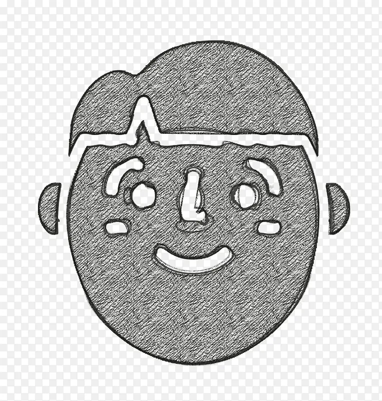 快乐人物图标 表情符号 男人图标