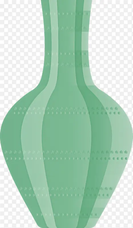 阿拉伯符号 绿色 花瓶