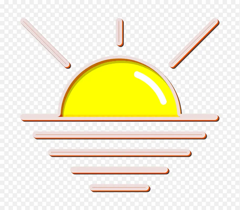 夏季图标 日落图标 太阳图标