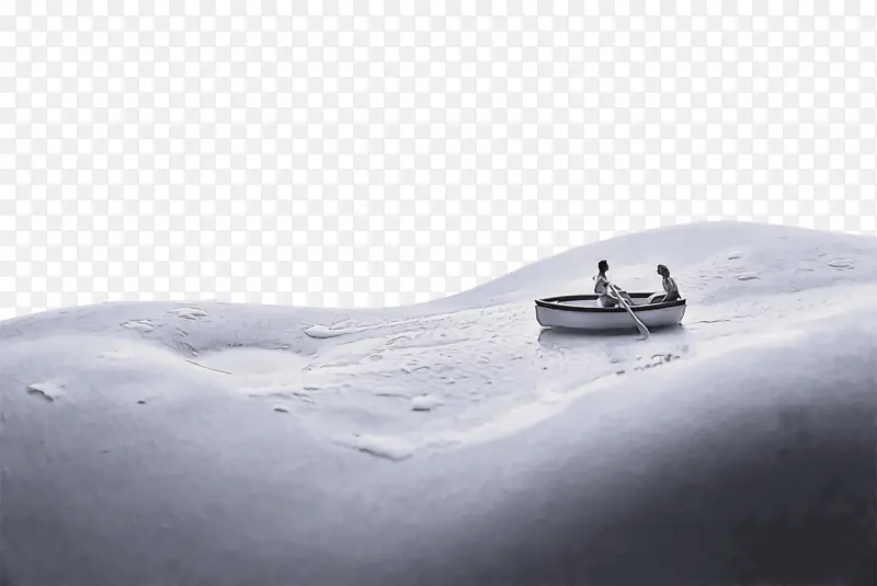 冰川地貌 汽车 北极