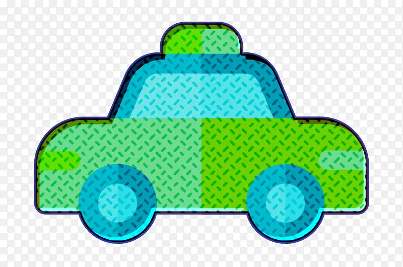 车辆和运输图标 出租车图标 绿色