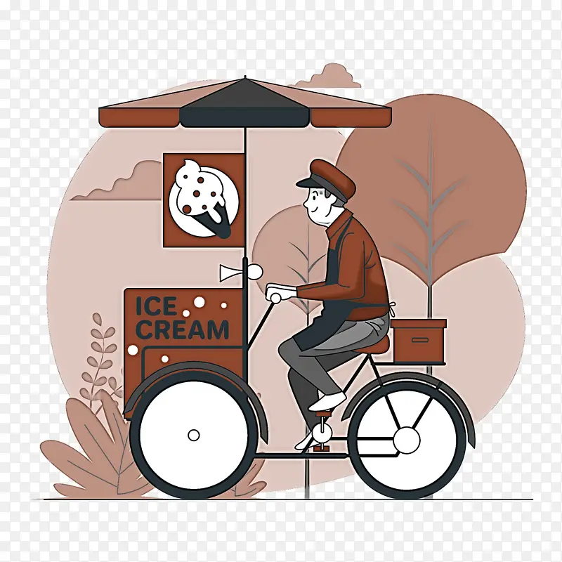 冰淇淋 卡通 素描