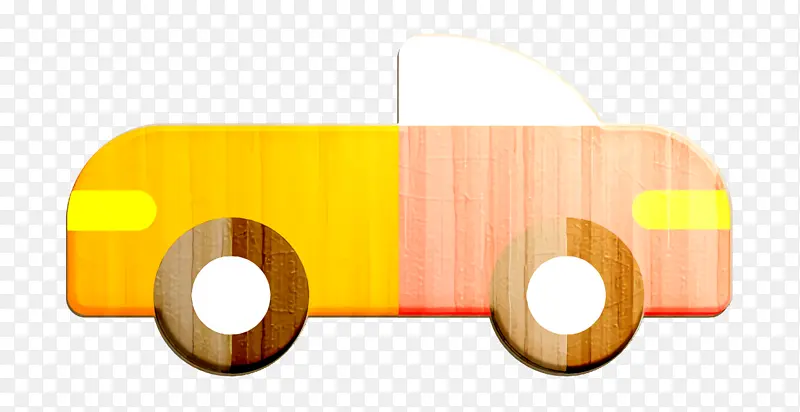 车辆和运输图标 敞篷车图标 黄色