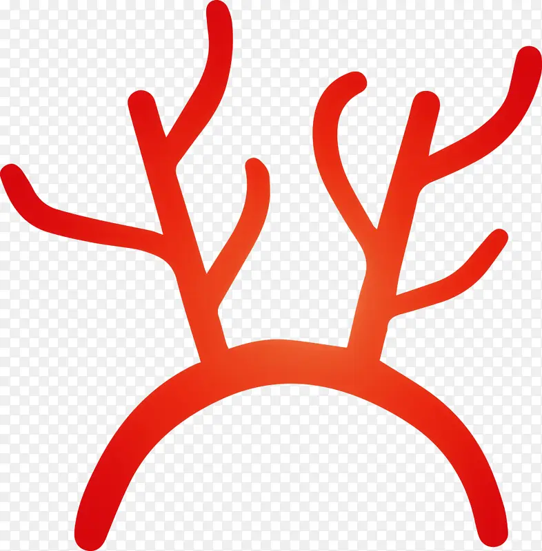 圣诞标志 驯鹿 鹿角