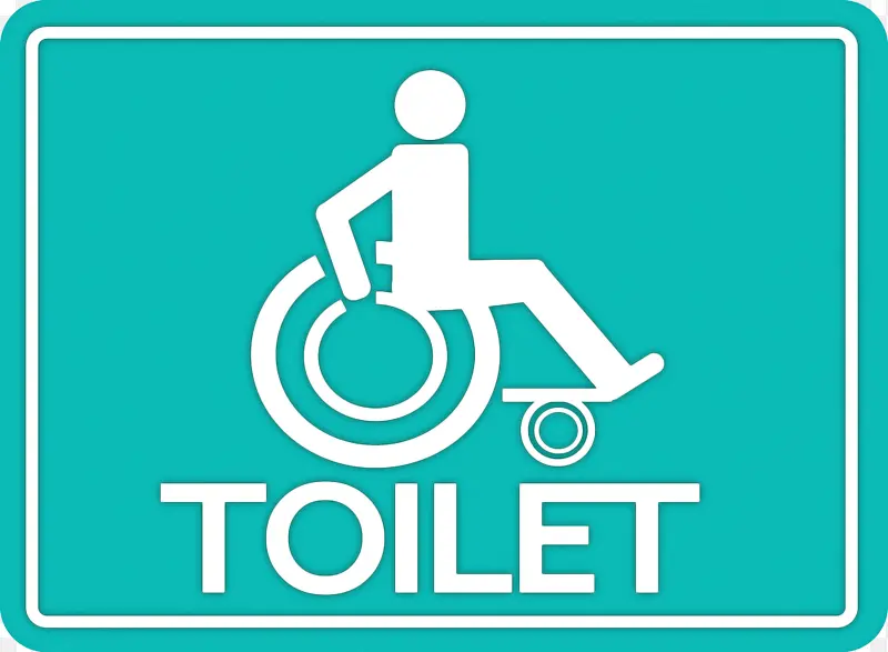 厕所标志 公共厕所 残疾