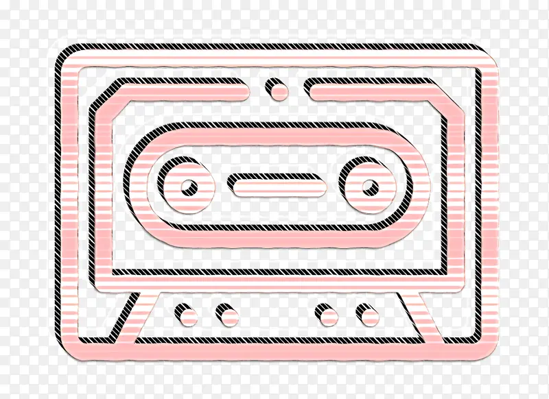 磁带图标 音频和视频图标 线