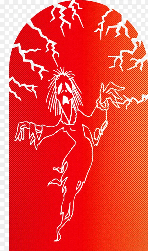 万圣节快乐卡通标志剪影视觉艺术线条艺术女巫抽象艺术