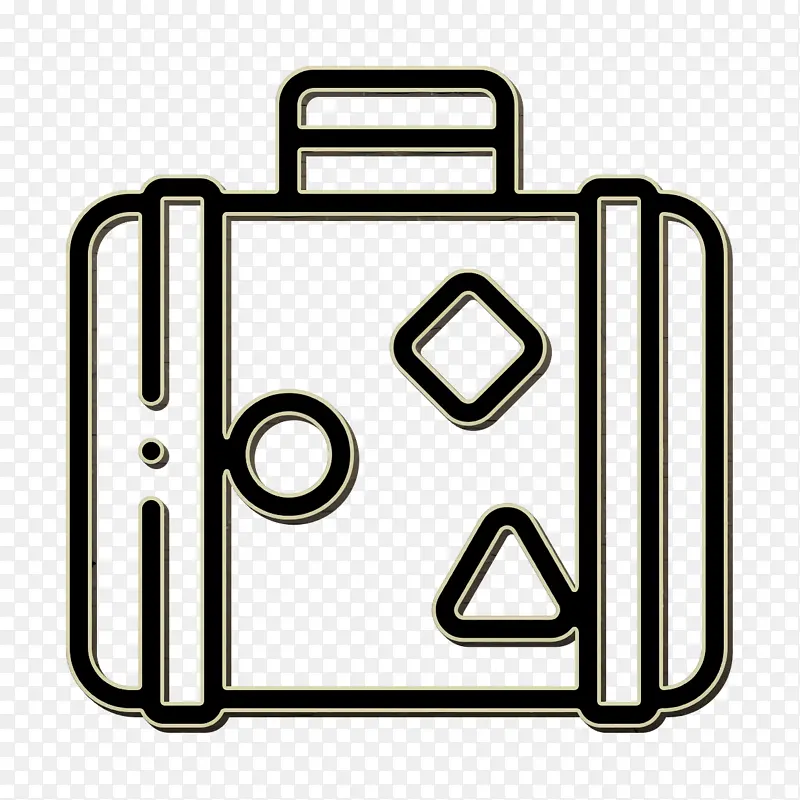 行李箱图标 旅行图标 假日图标