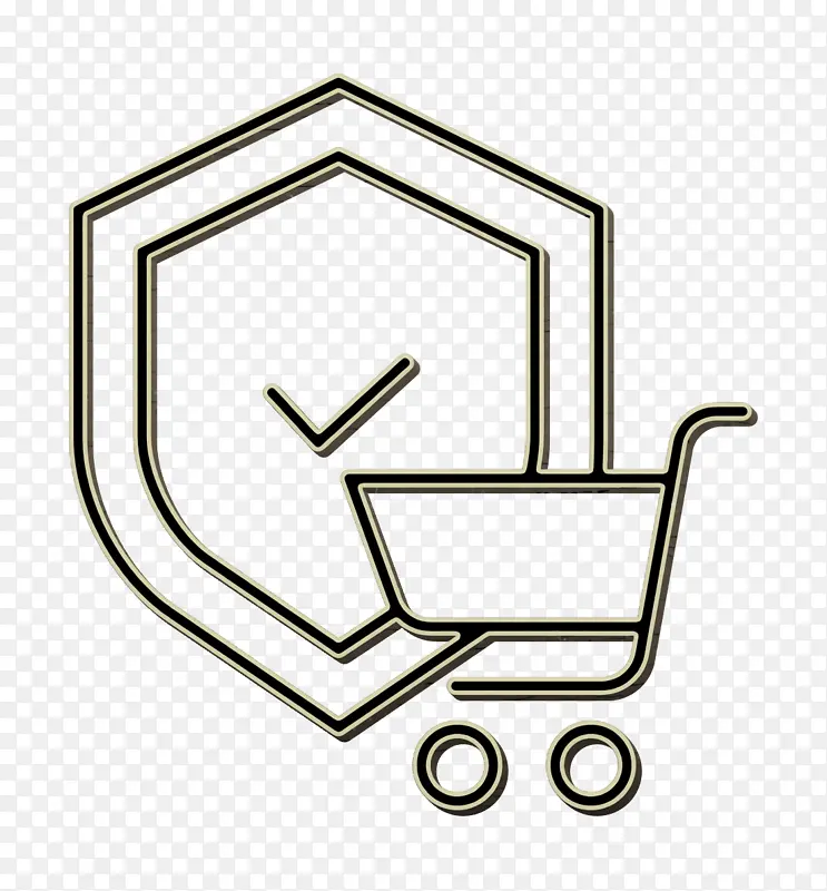商业和购物图标 保险图标 徽标
