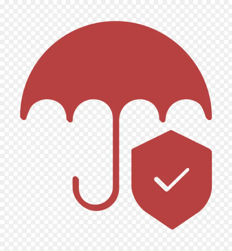 保险图标 雨伞图标 保护图标