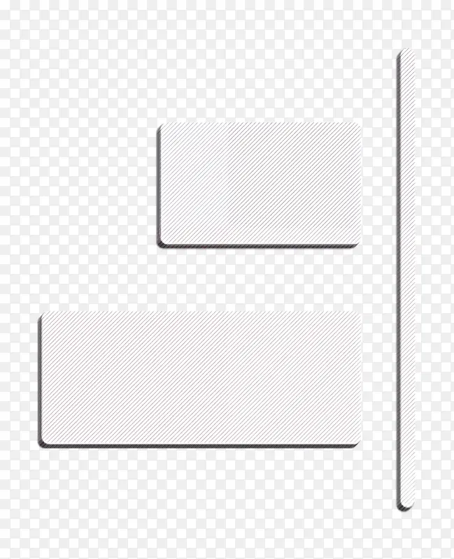 右对齐图标 平面设计图标 矩形