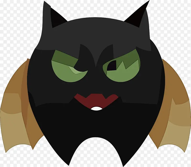 鼻子 胡须 黑猫