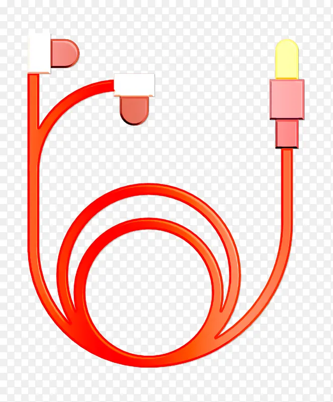 技术元素图标 耳机图标 线条
