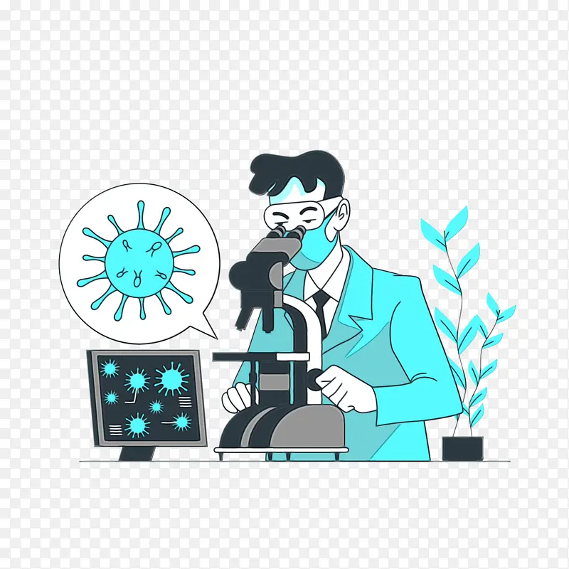 冠状病毒 病毒 水彩
