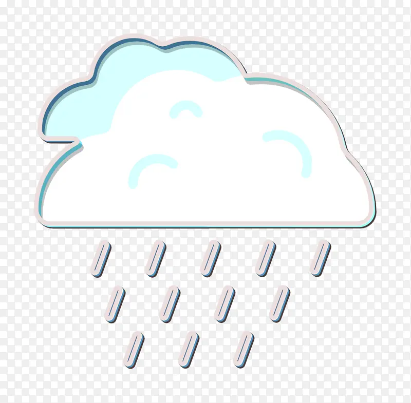 雨图标 自然和动物图标 徽标