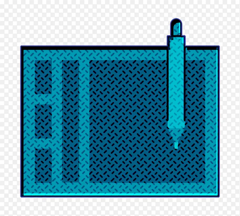 科技元素图标 平板电脑图标 电蓝