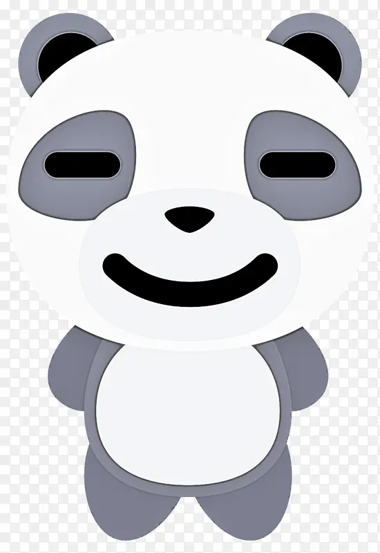 微笑 大笑 表情熊猫