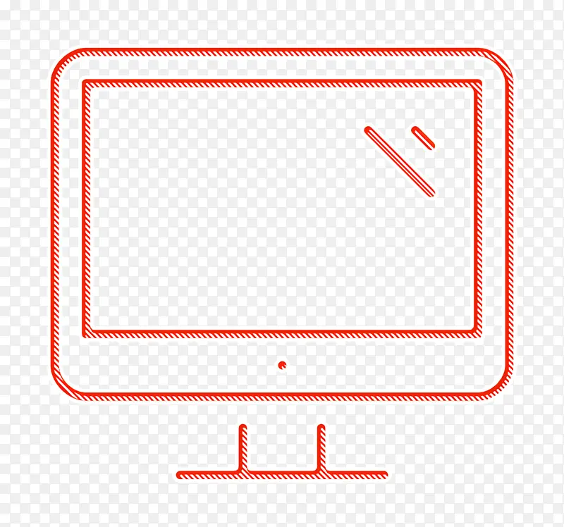 计算机图标 电视图标 圆形