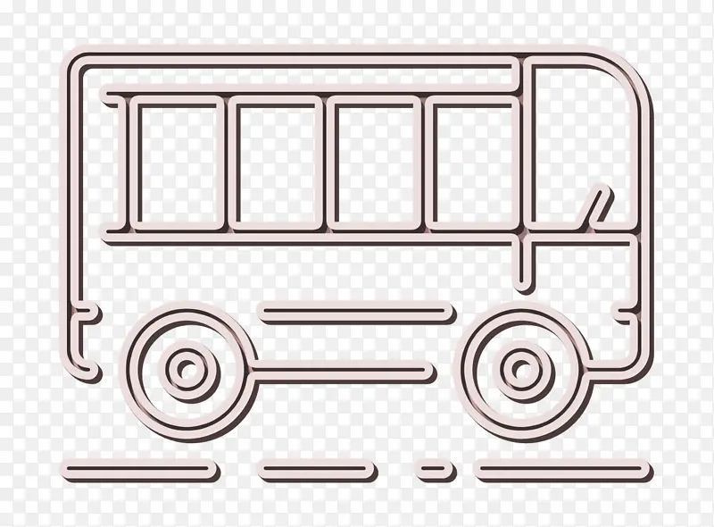 巴士标志 城市标志 卡通