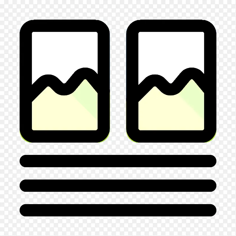 线框图标 用户界面图标 线条