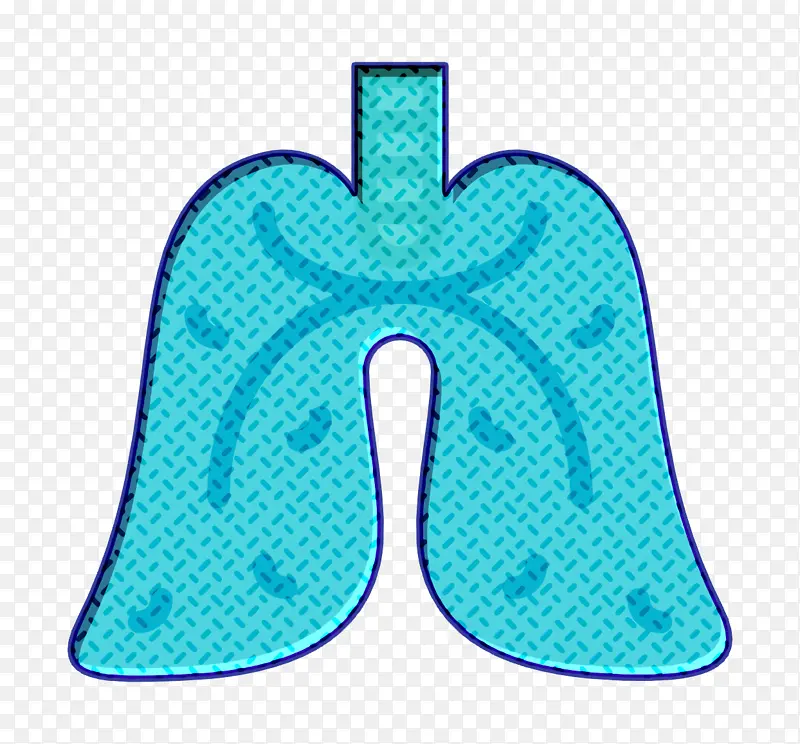 医疗声明图标 肺图标 绘图