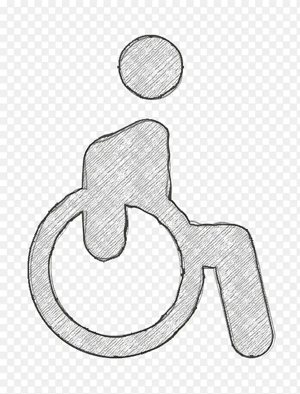 理疗图标 轮椅图标 残疾图标