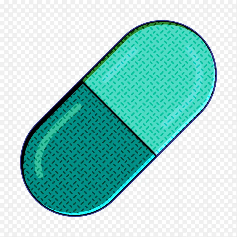 药丸图标 医疗断言图标 绿色