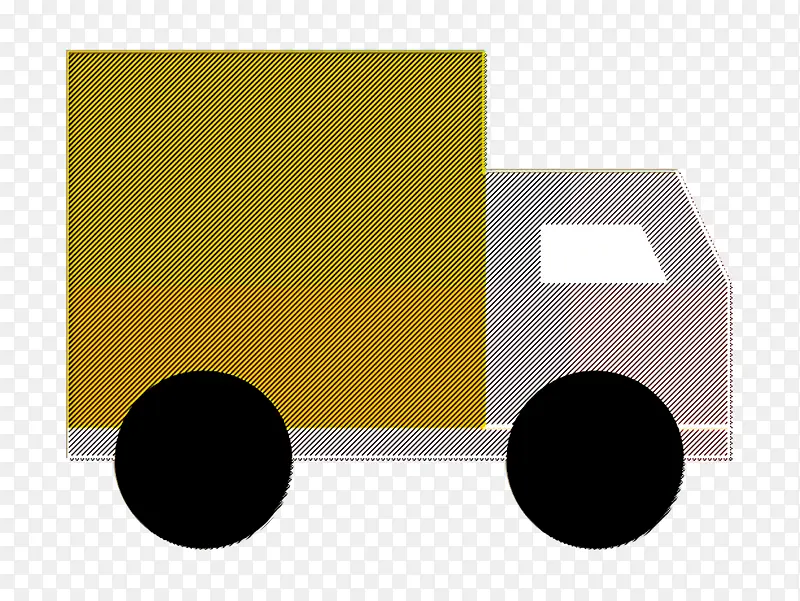 商业图标 送货卡车图标 运输图标