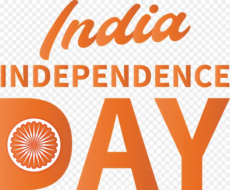 印度独立日 标志 文字