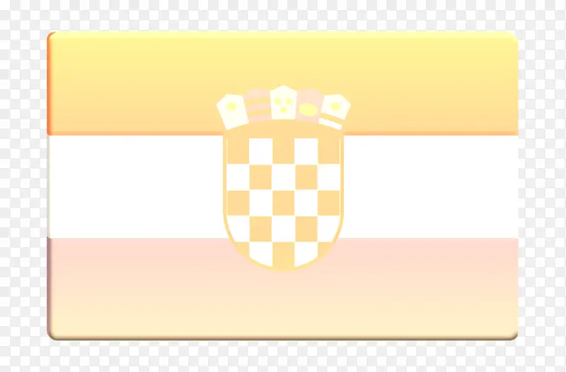 国际旗帜图标 克罗地亚图标 徽标