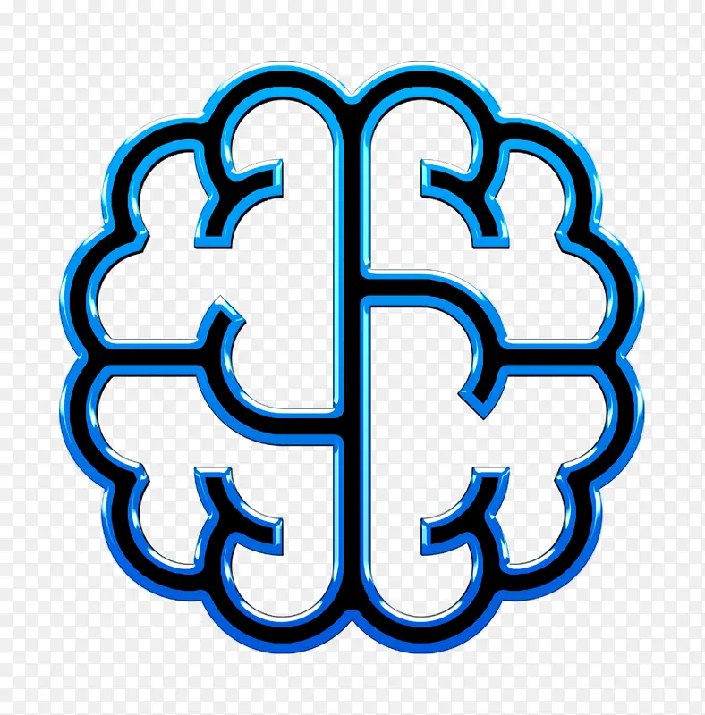 大脑图标 初创企业和新业务图标 徽标