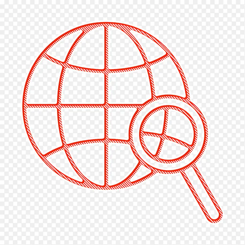 全球图标 网络营销元素图标 搜索图标