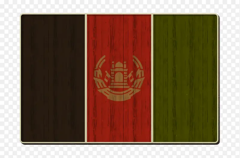 阿富汗图标 国际旗帜图标 矩形