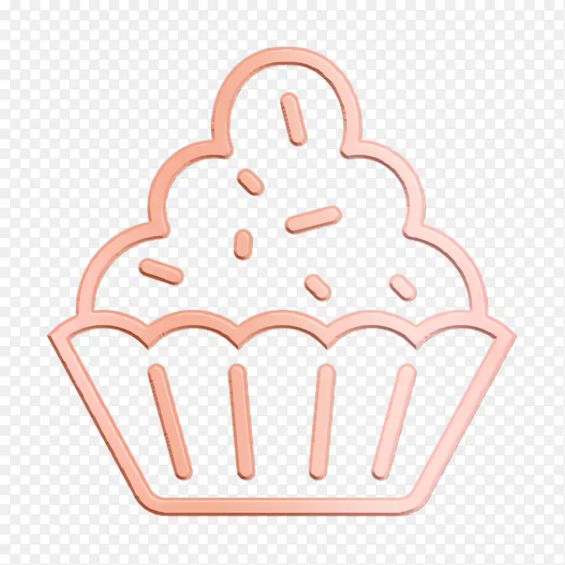 美食图标 松饼图标 纸杯蛋糕图标
