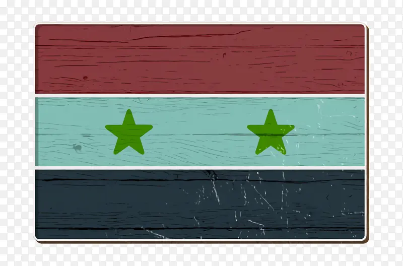 国际旗帜图标 叙利亚图标 长方形