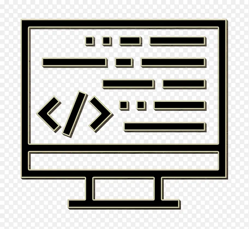 网页设计开发图标 编码图标 计算机编程