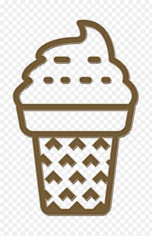 甜点图标 冰淇淋图标 美食图标