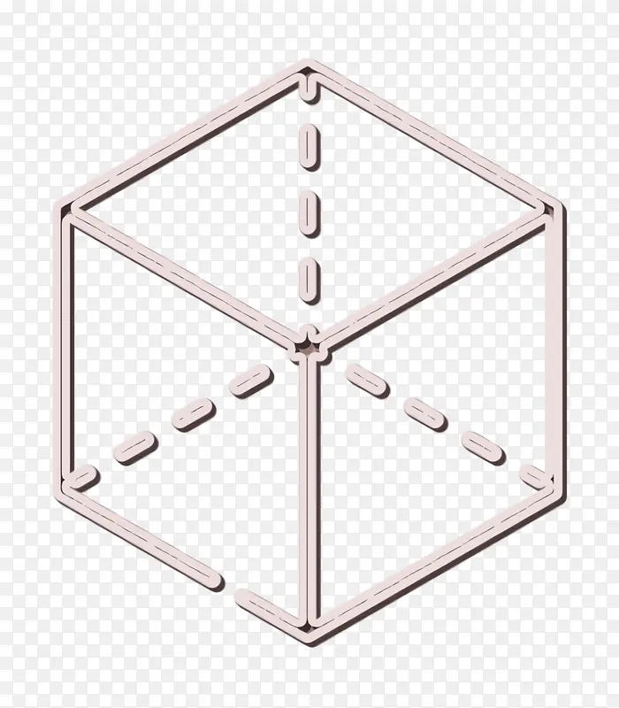 设计工具图标 立方体图标 三维空间