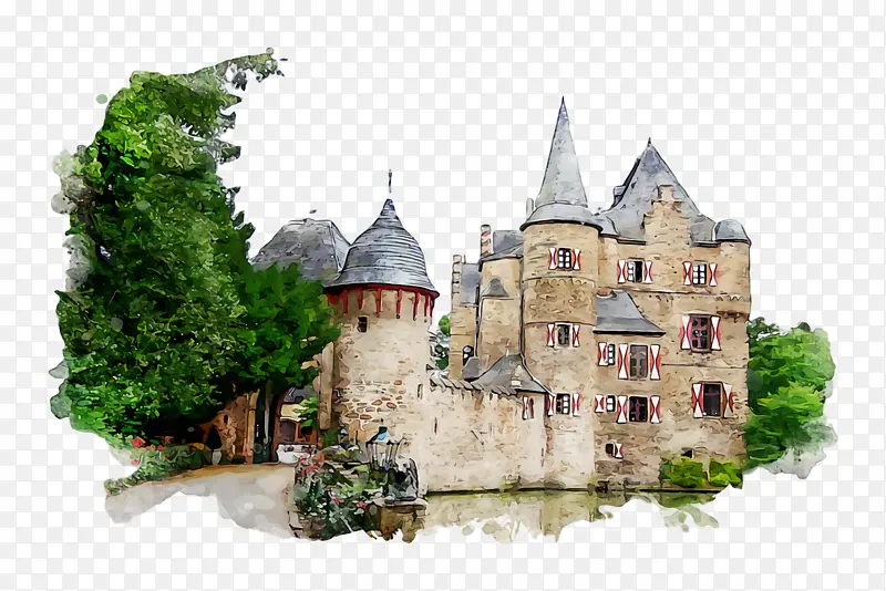 城堡 中世纪建筑 中世纪